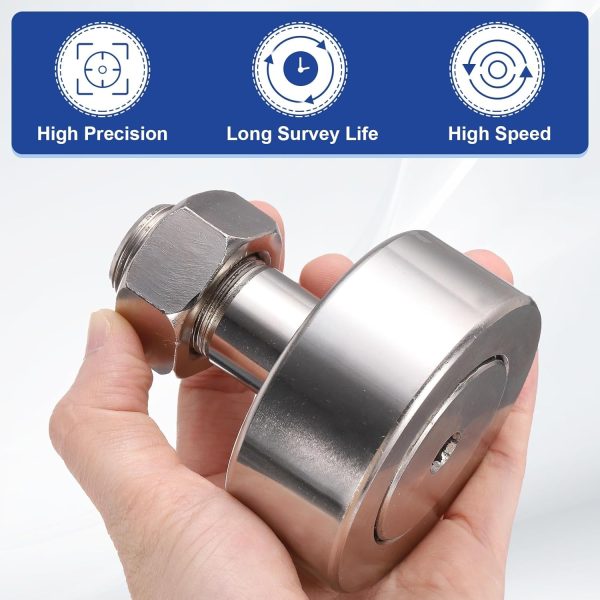 uxcell Stainless Steel Cam Follower Bearing Track Runner-3