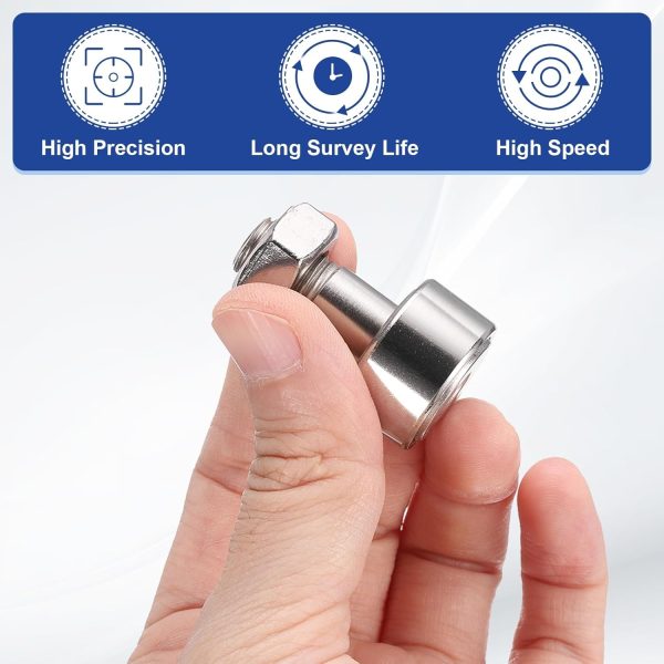 Uxcell Cam Follower Bearing 304 Stainless Steel Track Runner-3