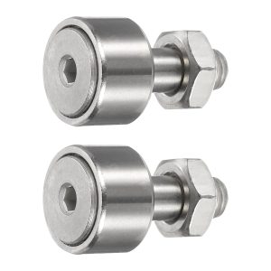 uxcell 304 Stainless Steel Cam Follower Track Runner Bearing-0