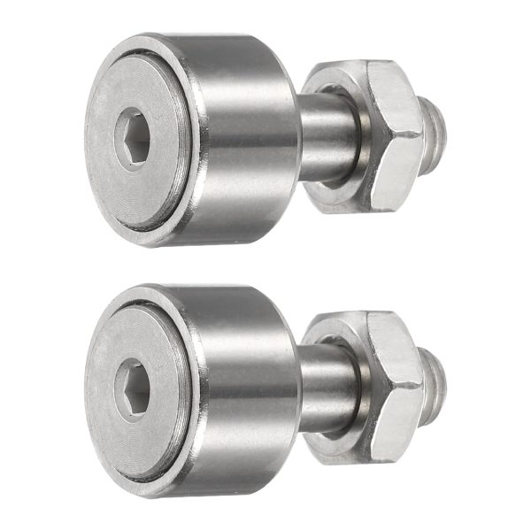 uxcell 304 Stainless Steel Cam Follower Track Runner Bearing-0