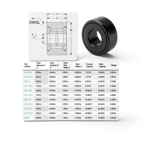 YR-7/8-XC Needle Roller Bearing Ajanta Industrial Durable-1