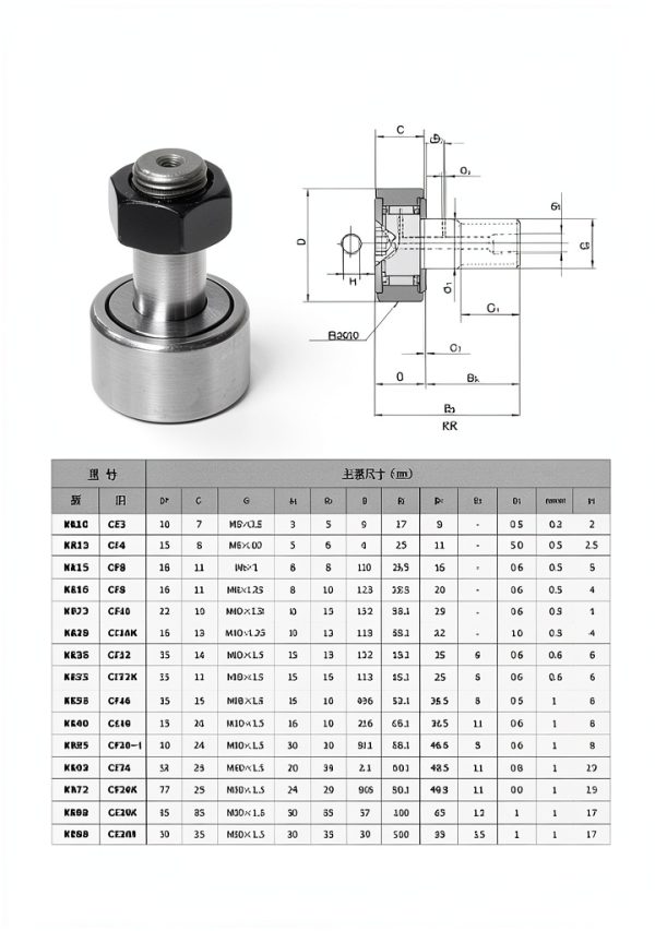 Cam Follower Bearing LUISAS Precision Steel Design-5