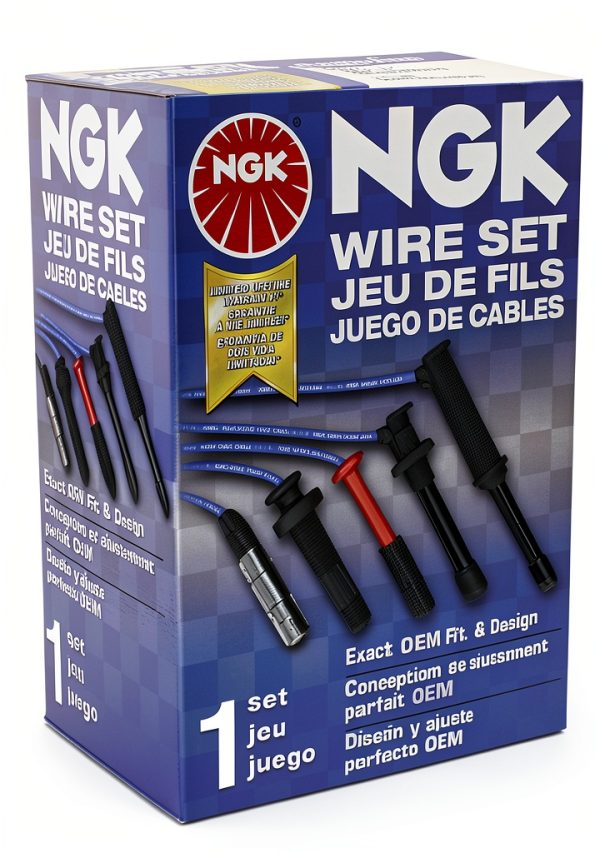 NGK Spark Plug Wire Set RC-FDZ023 Heat Resistant Performance Wires-1