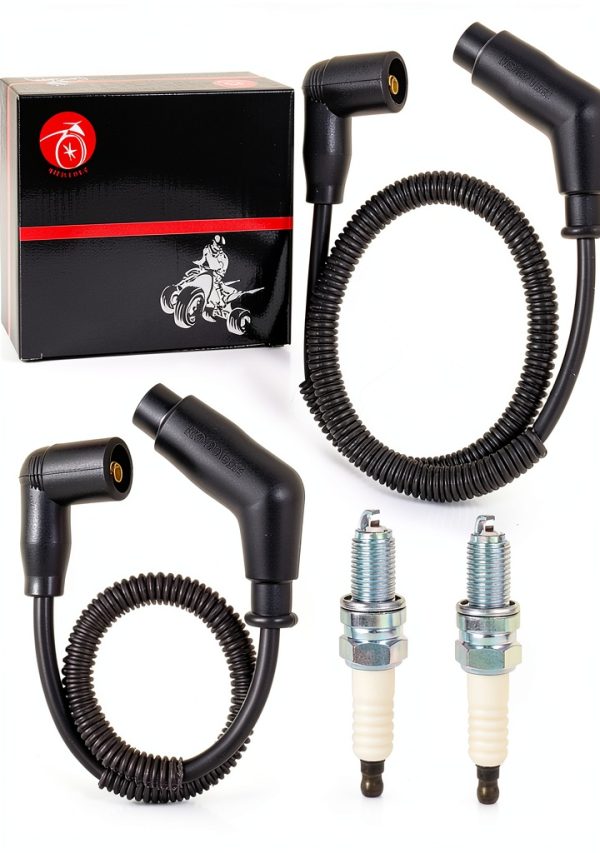 MOTO1988 12mm Alloy Steel Spark Plug Wire Set for Can‑Am Commander-1