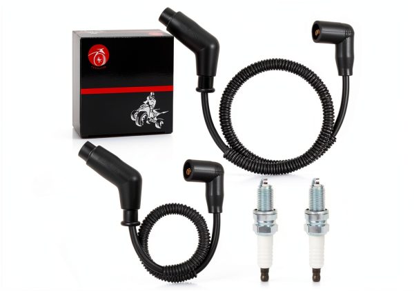 MOTO1988 12mm Alloy Steel Spark Plug Wire Set for Can‑Am Commander-0