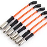 Cable Master LS V8 Engine Spark Plug Wire Set 8‑Piece Red 10mm-0