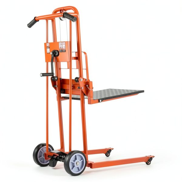 VEVOR Lift Winch Stacker 330lb Pallet Dolly Swivel Casters-8