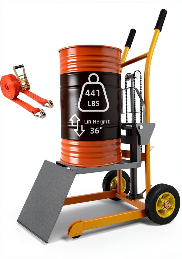 Hydraulic Material Lift Pallet Truck LuminaLiftCure 441lb Stacker-0