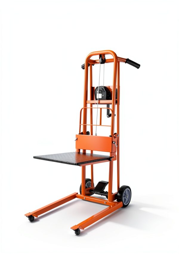 VEVOR Lift Winch Stacker 330lb Pallet Dolly Swivel Casters-6