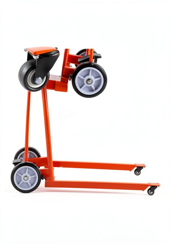 VEVOR Lift Winch Stacker 330lb Pallet Dolly Swivel Casters-5
