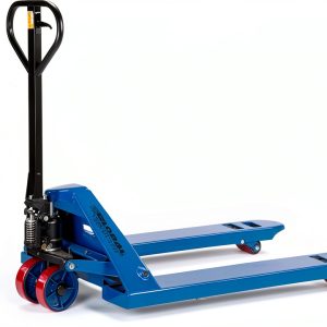 Global Industrial High Capacity Pallet Jack with 27" W x 48" L Forks, 6600 Lb. Capacity, Manual Duty Truck for Warehouse, Manufacturing and Retail, Blue Powder Coat Finish-0