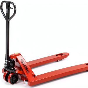 Pallet Jack Global Industrial 5500 lb Truck Red Coated Forks-0